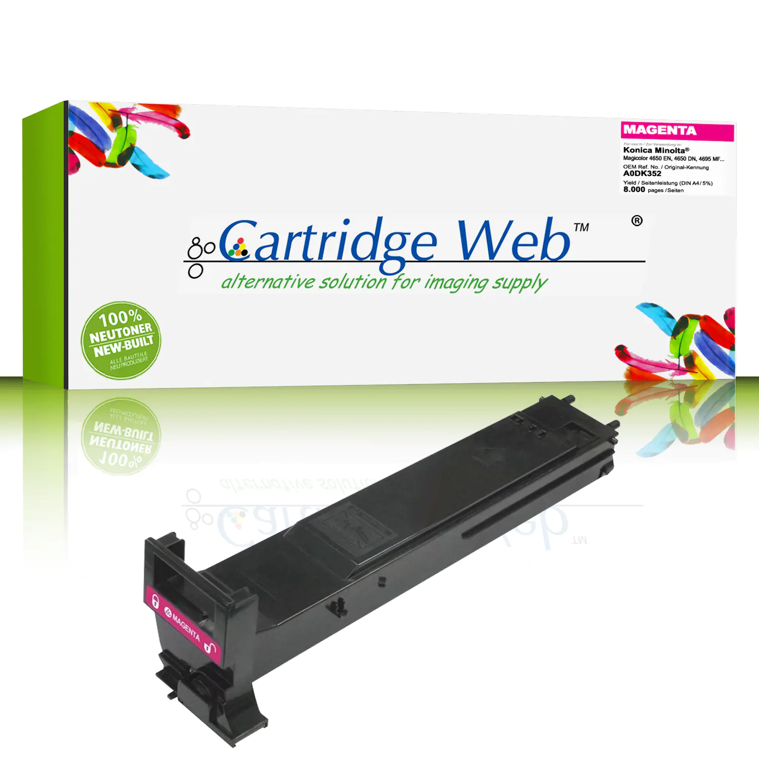 CartridgeWeb Toner kompatibel zu Konica Minolta A0DK352 magenta 8.000 Seiten 1 Stück