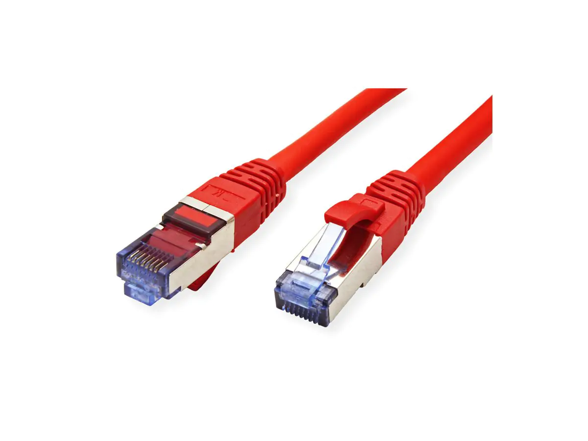 VALUE S/FTP PiMF Patchkabel Kat.6A Kl. EA rot 0.15m - FTP - PIMF