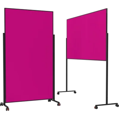 magnetoplan® Moderationstafel Design VarioPin Maße der Oberfläche: 100 x 180 cm (B x H) Filz pink