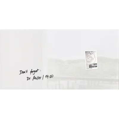 SIGEL Magnetboard Artverum GL146 910x460x15mm Glas Super-Weiß