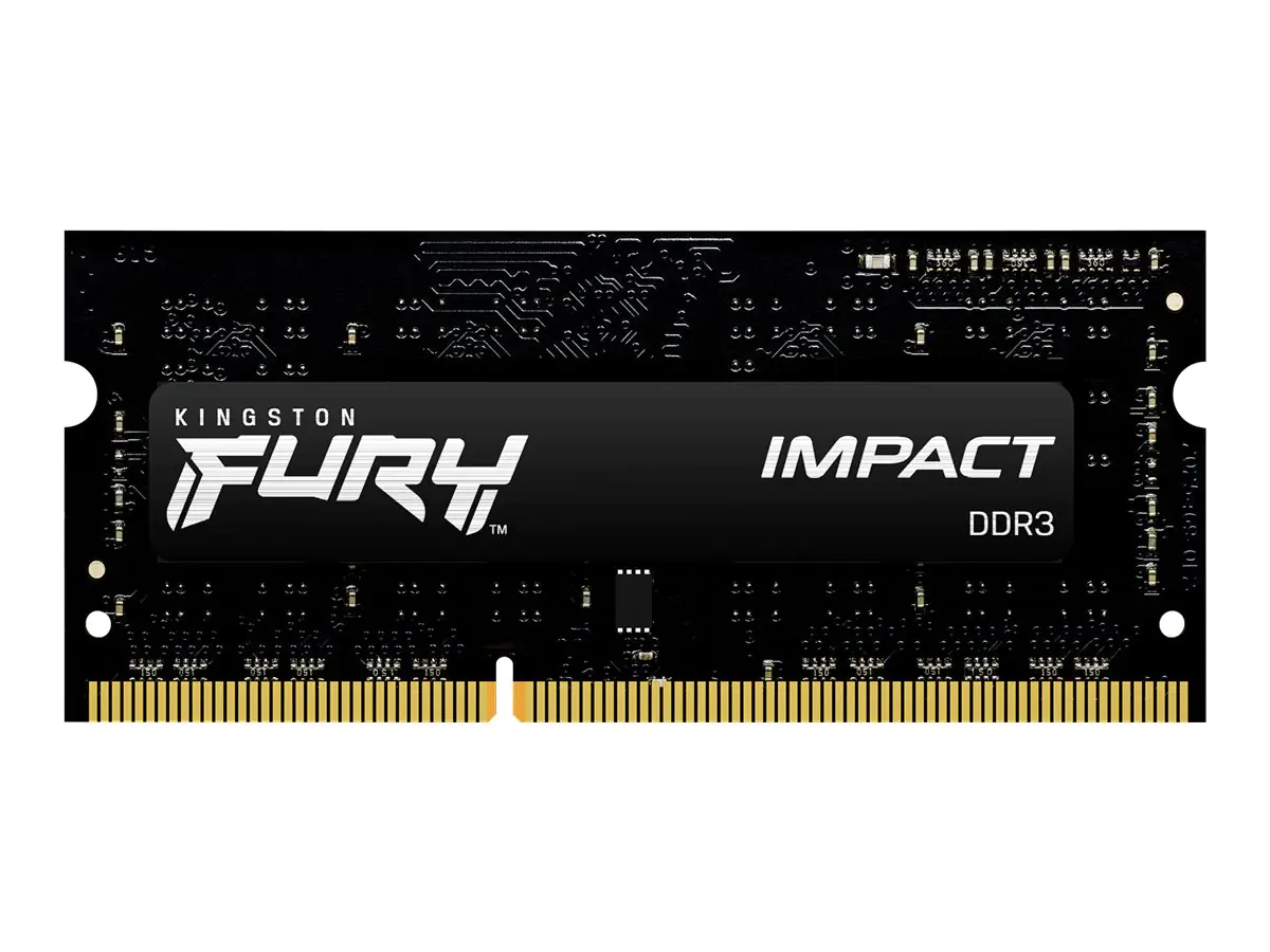 Kingston FURY Impact - DDR3L - Modul - 4 GB - SO DIMM 204-PIN - 1600 MHz / PC3L-12800 - CL9 - 1.35 / 1.5 V - ungepuffert - non-ECC - Schwarz