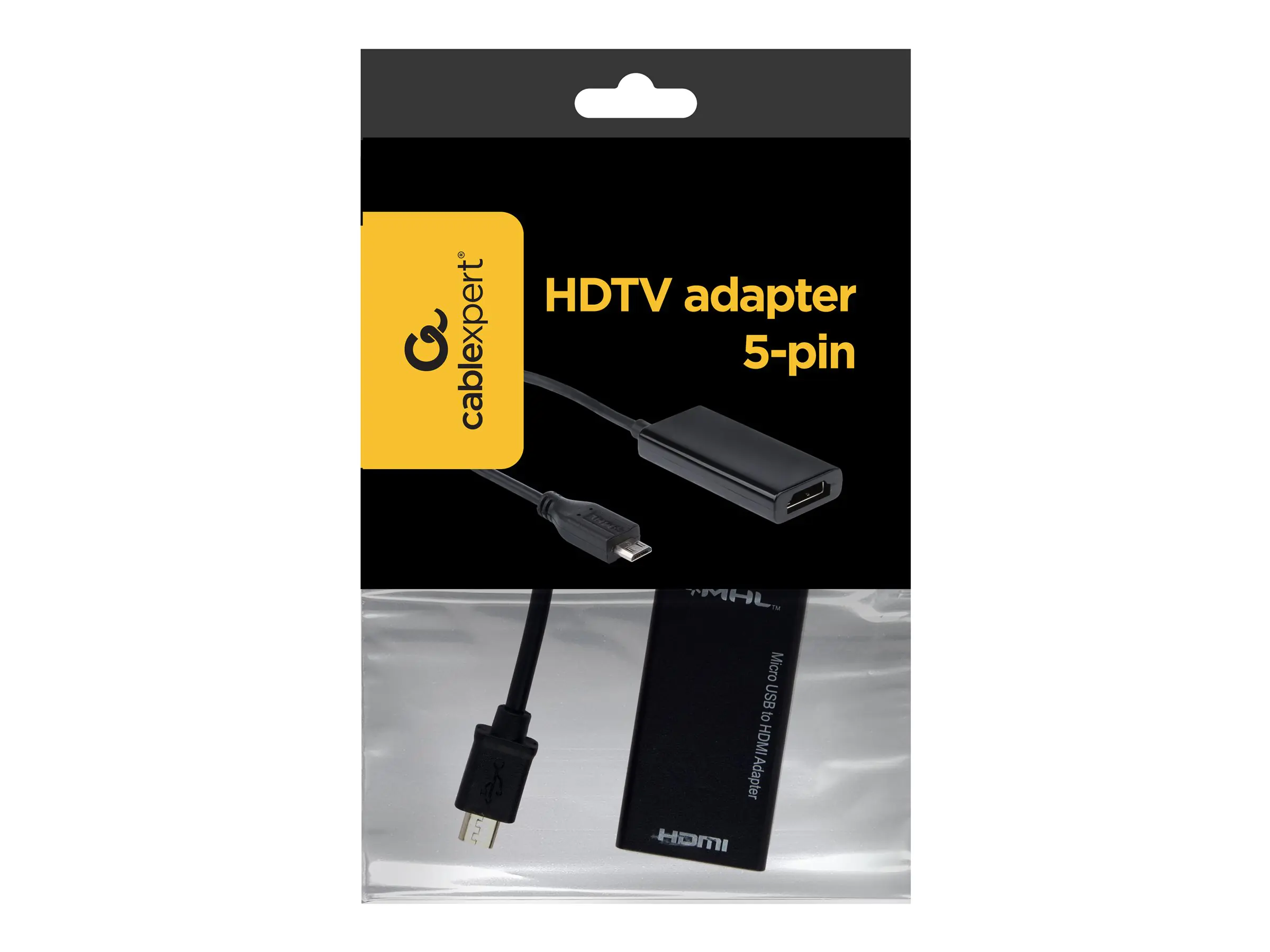 Gembird Cablexpert A-MHL-002 - Video- / Audio-Adapter - HDMI, Mikro-USB Typ B (nur Strom)