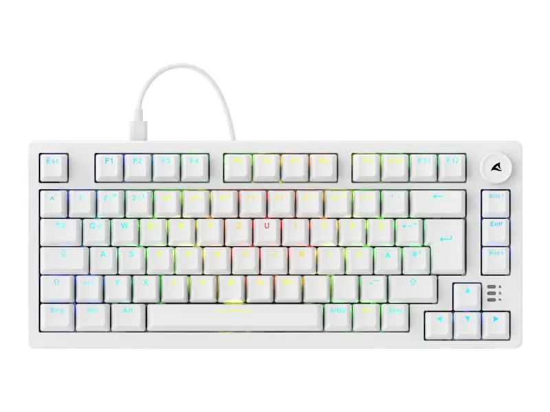 Sharkoon Gaming Tastatur Skiller SGK25 weiß DE