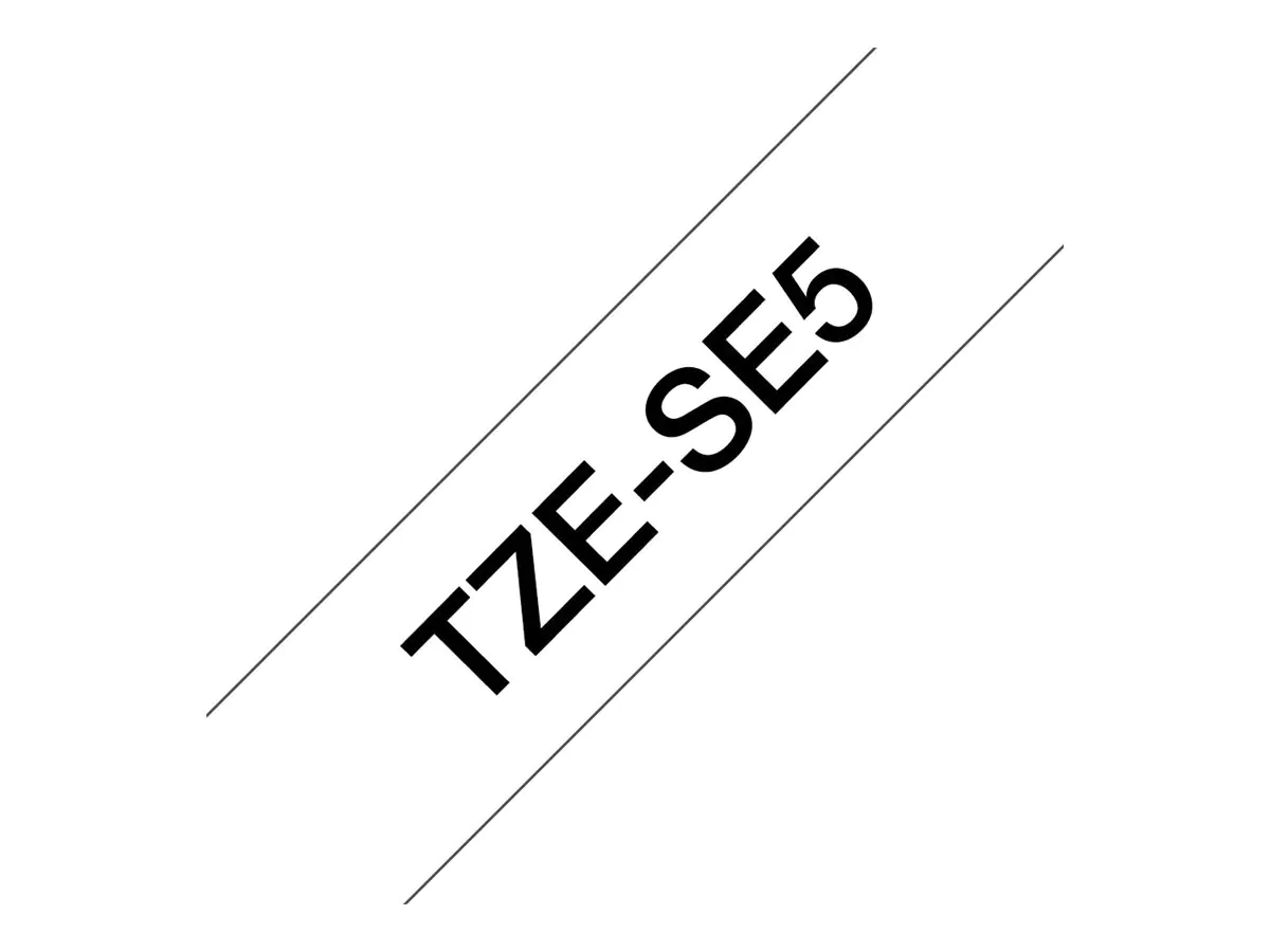 Brother TZe-SE5 - Schwarz auf Weiß - Rolle (2,4 cm x 8 m) TZESE5