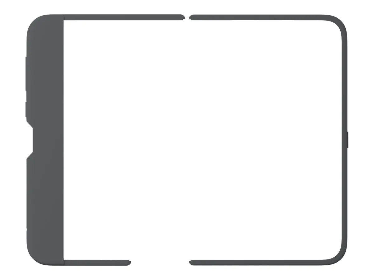 Microsoft - Stoßstange für Mobiltelefon - Silikon - Graphite - kommerziell - für Surface Duo