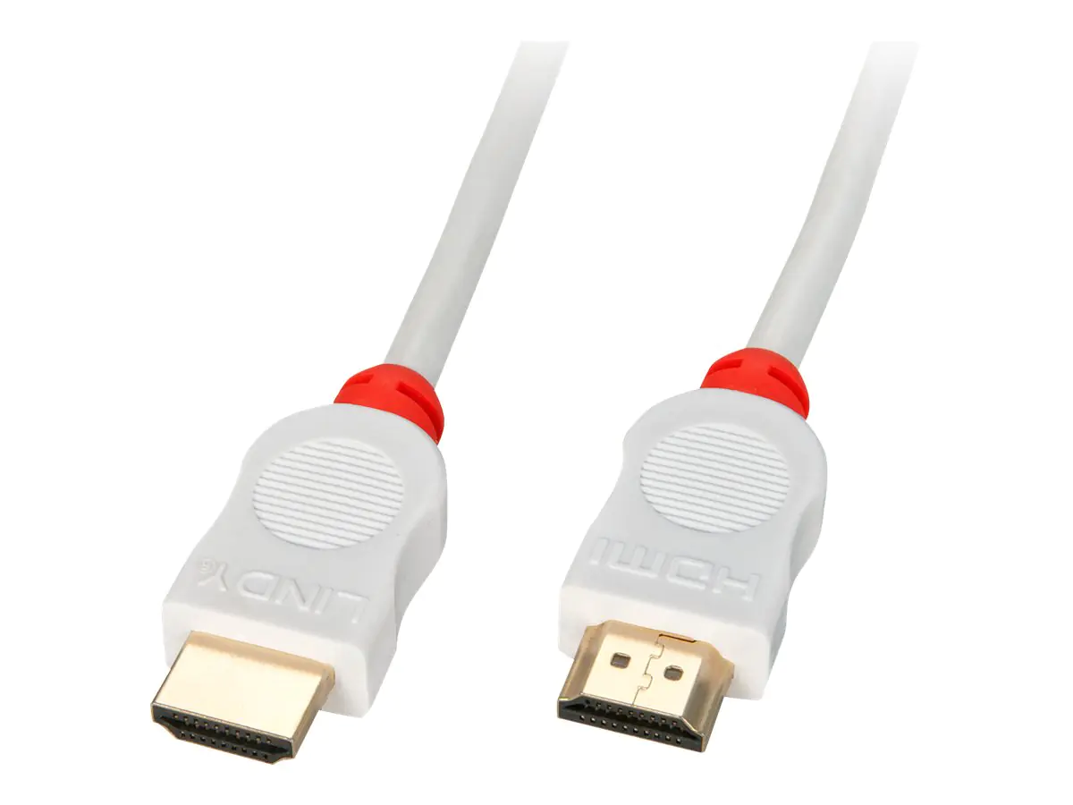 Lindy - HDMI-Kabel - HDMI männlich zu HDMI männlich - 3 m - Dreifachisolierung - weiß