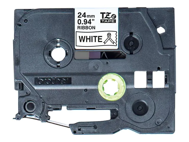 Brother TZe-R251 - Seidig - Schwarz auf Weiß - Rolle (2,4 cm x 4 m) TZER251