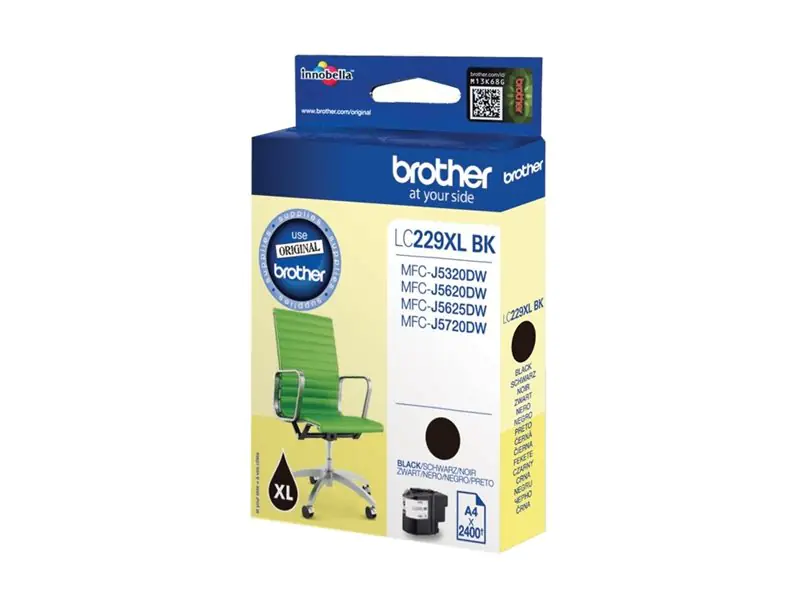 Brother Tinte LC229XLBKBP Schwarz