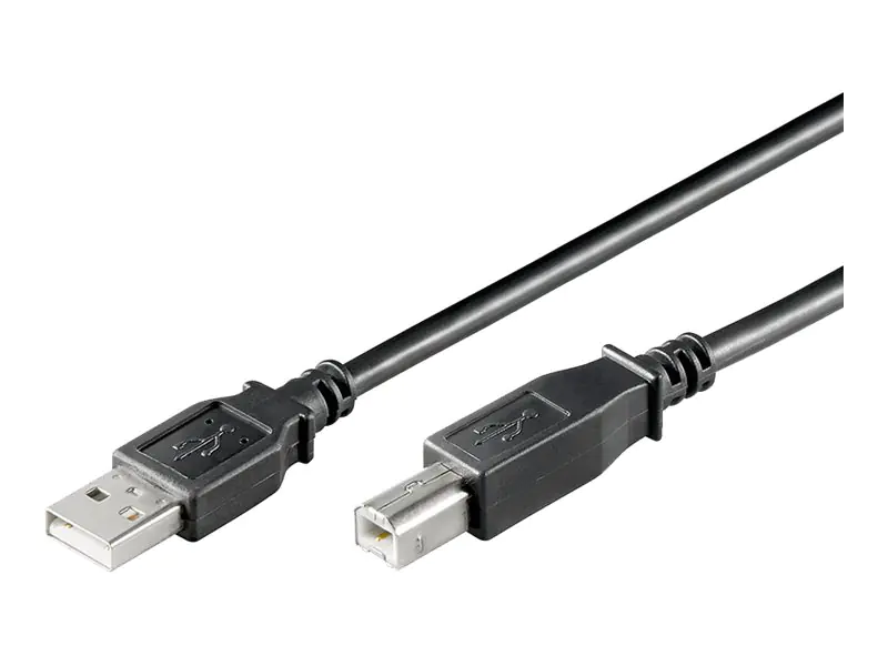goobay - USB-Kabel - USB Typ B (M) zu USB (M) - 1.8 m - Schwarz