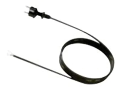 Bachmann - Stromkabel - CEE 7/7 (S) zu ohne Stecker 30 mm abisoliert - 250 V - 16 A - 2 m - geformt - Schwarz
