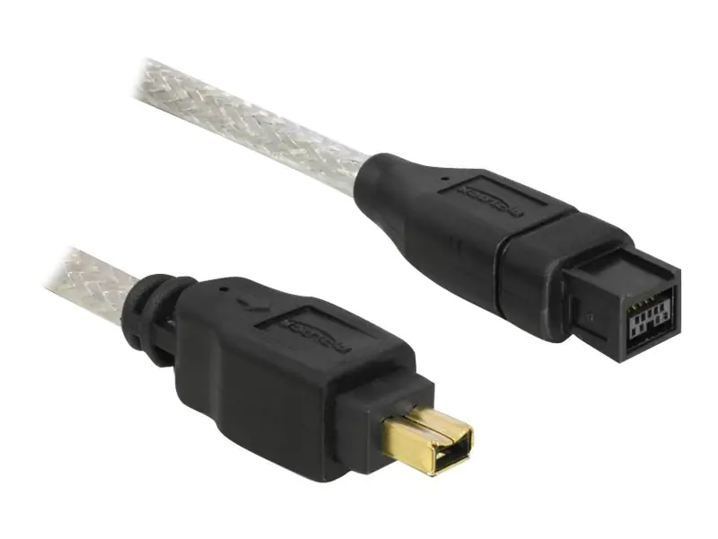 Delock - IEEE 1394-Kabel - FireWire 800 (M) zu FireWire, 4-polig (M) - 1 m