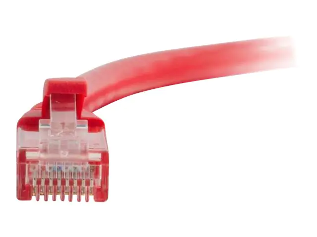 C2G Cat6 Booted Unshielded (UTP) Network Patch Cable - Patch-Kabel - RJ-45 (M) zu RJ-45 (M) - 1 m - UTP - CAT 6 - geformt, ohne Haken, verseilt - Rot
