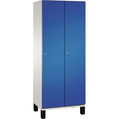 C+P Umkleidespind 4510022S10048 Füße 2Abteile B800mm lgr/ebl