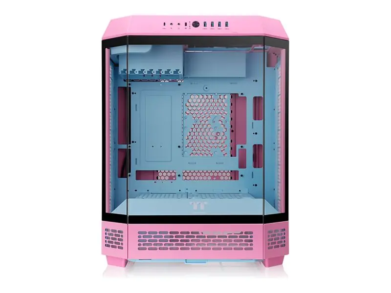 Thermaltake The Tower 600 pink Tempered Glass x 3