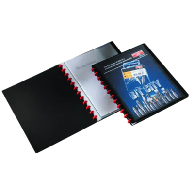 DURABLE Sichtbuch DURALOOK® EASY PLUS DIN A4 Polypropylen schwarz 20 Hüllen