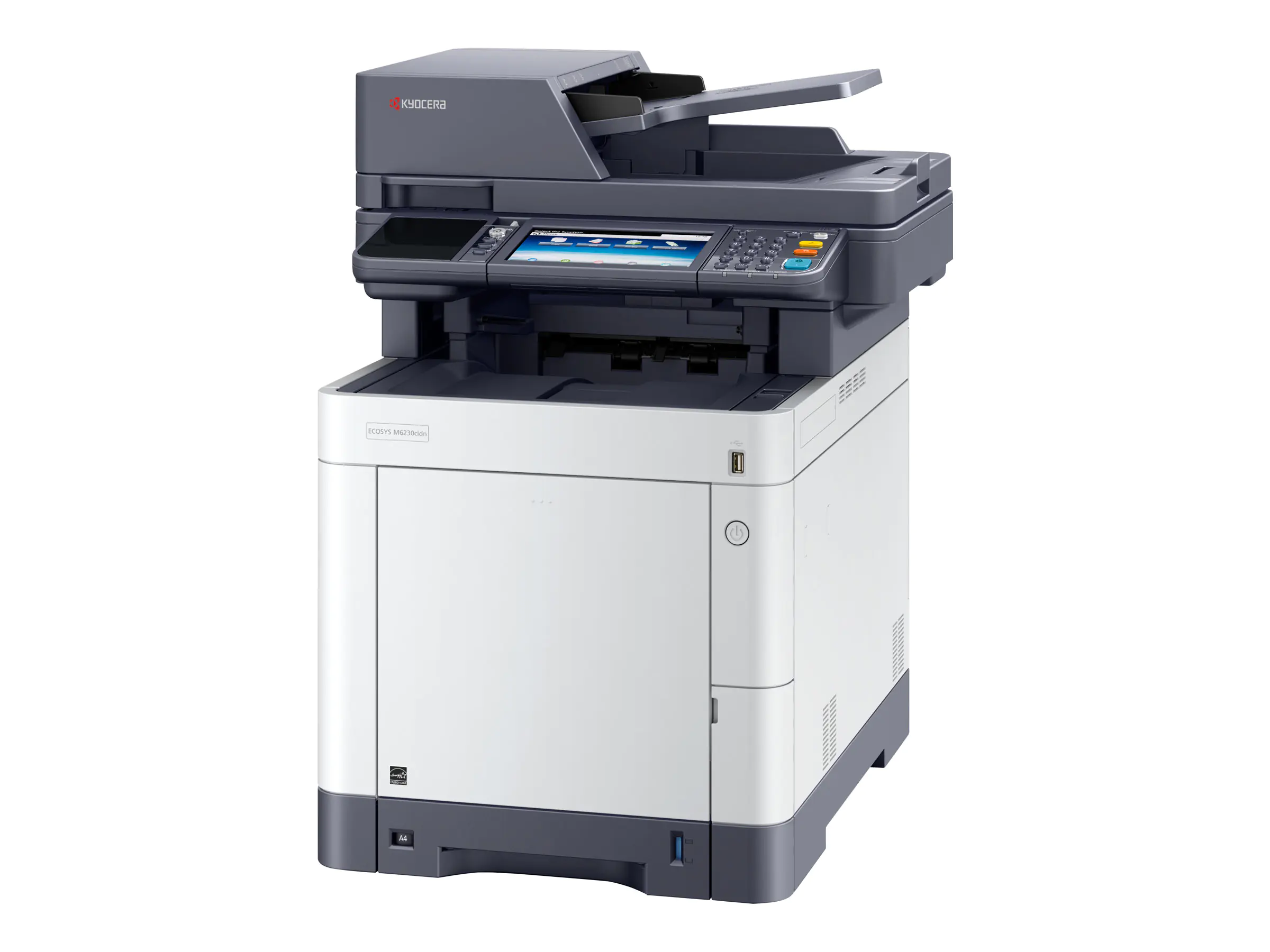Kyocera ECOSYS M6230cidn - Multifunktionsdrucker - Farbe - Laser - Legal (216 x 356 mm)/A4 (210 x 297 mm) (Original) - A4/Legal (Medien) - bis zu 30 Seiten/Min. (Kopieren) - bis zu 30 Seiten/Min. (Drucken) - 350 Blatt - USB 2.0, Gigabit LAN, USB-Host