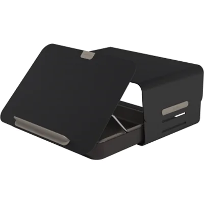 Dataflex Monitorständer Addit Bento® 38,1 x 11-16 x 26 cm (B x H x T) 20kg höhenverstellbar Stahl, pulverbeschichtet schwarz