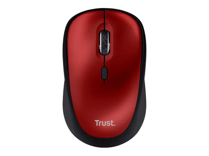 Trust Yvi+ - Maus - leise - Für Rechtshänder - optisch - 4 Tasten - kabellos - 2.4 GHz - kabelloser Empfänger (USB) 24550