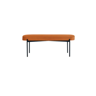 Paperflow Sitzbank GAIA 118 x 45,5 x 42 cm (B x H x T) Werkstoff des Bezuges: Stoff (100 % Polyester) Werkstoff der Sitzfläche: Spanplatte rost