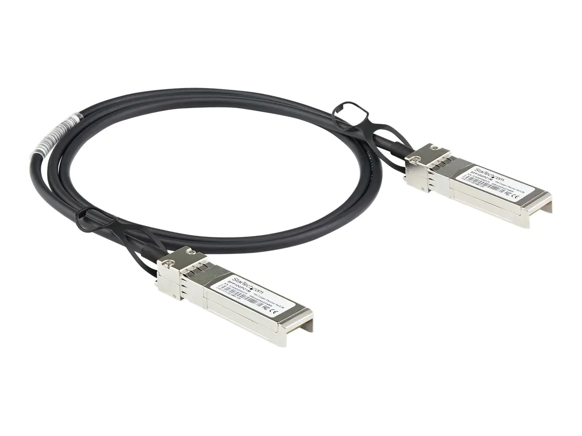 StarTech DACSFP10G2M SFP+ Kabel (2m, 10 GbE, Dell EMC DAC-SFP-10G-2M kompatibles SFP+ Kabel, Passives Kupfer DAC Kabel, Mini-GBIC) - 10GBase Direktanschlusskabel - SFP+ (S) eingerastet zu SFP+ (S) eingerastet - 2 m - twinaxial - passiv