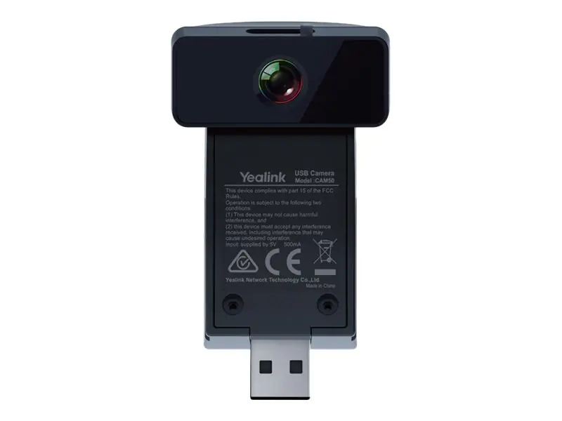 Yealink CAM50 - Konferenzkamera - Farbe - 2 MP - 1280 x 720 - 720/30p - H.264, VP8 - Gleichstrom 5 V