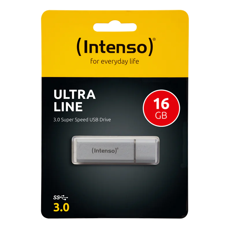 Intenso Ultra Line - USB-Flash-Laufwerk - 16 GB - USB 3.0 - Silber