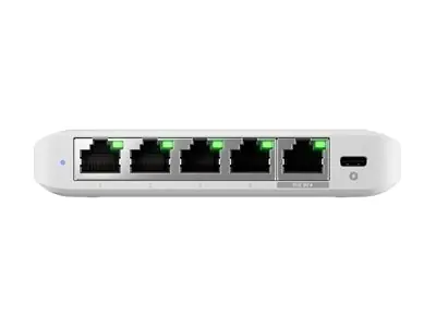 UbiQuiti UniFi Switch Flex Mini 2.5G - Switch - L2+ - managed - 4 x 2.5GBase-T + 1 x 2.5GBase-T (PoE) - Desktop - PoE