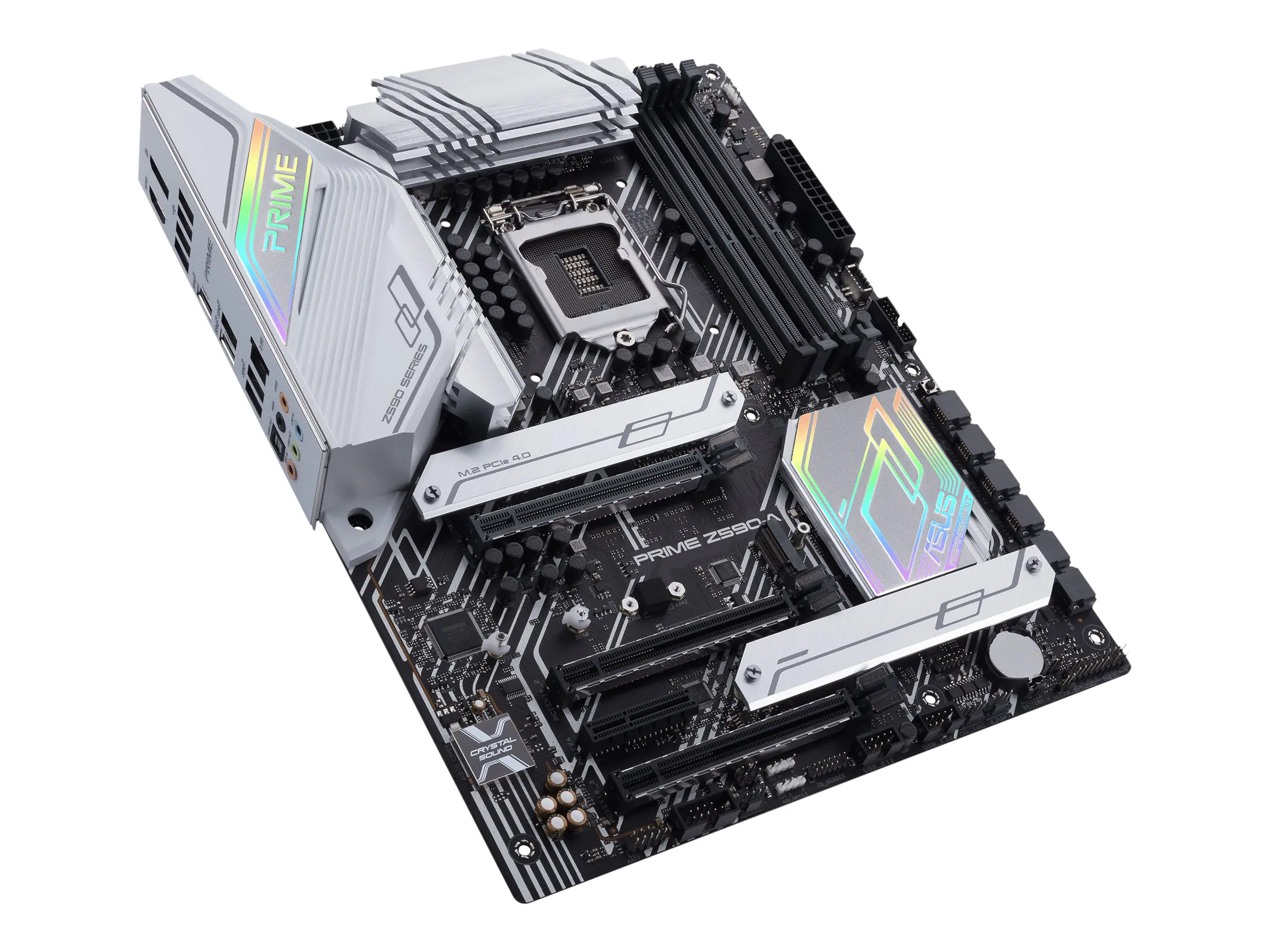 ASUS PRIME Z590-A - Motherboard - ATX - LGA1200-Sockel - Z590 Chipsatz - USB-C Gen2, USB-C Gen1, USB 3.2 Gen 1, USB 3.2 Gen 2, USB-C Gen 2x2 - 2.5 Gigabit LAN - Onboard-Grafik (CPU erforderlich) - HD Audio (8-Kanal)
