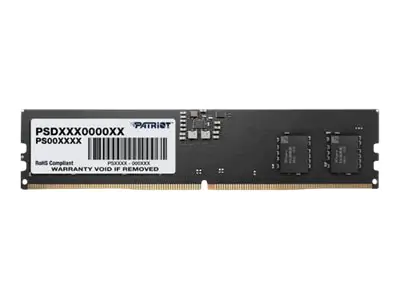 Patriot Signature Line - DDR5 - Modul - 16 GB - DIMM 288-PIN - 4800 MHz / PC5-38400 - CL40 - 1.1 V - ungepuffert - on-die ECC - Schwarz