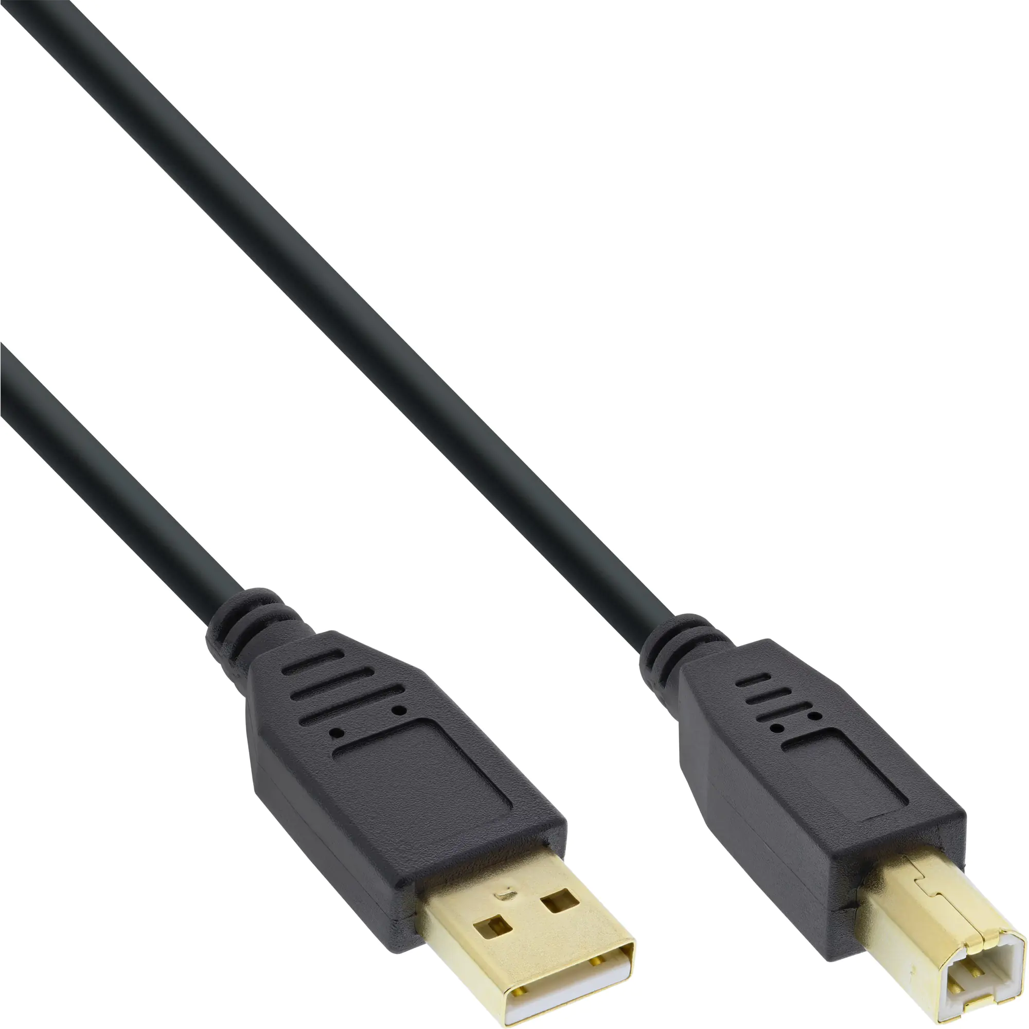 InLine - USB-Kabel - USB (M) zu USB Typ B (M) - USB 2.0 - 2 m - bis zu 480 Mbps - Schwarz (Packung mit 70)
