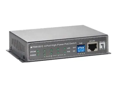 LevelOne FSW-0513 - Switch - 4 x 10/100 (PoE) + 1 x 10/100 - Desktop - PoE