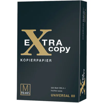 PRIMUS Kopierpapier Extra Copy Gold DIN A4 80g/m² holzfrei weiß 500 Bl./Pack.