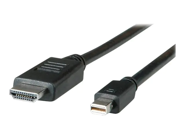Roline - Videokabel - Mini DisplayPort (M) bis HDMI (M) - 3 m - abgeschirmt - Schwarz