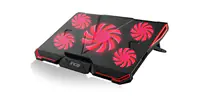 INCA Cian INCA ARRAX GAMING NOTEBOOK COOLER 5X FAN, 6 STEPS, 2X USB, 13"-17"