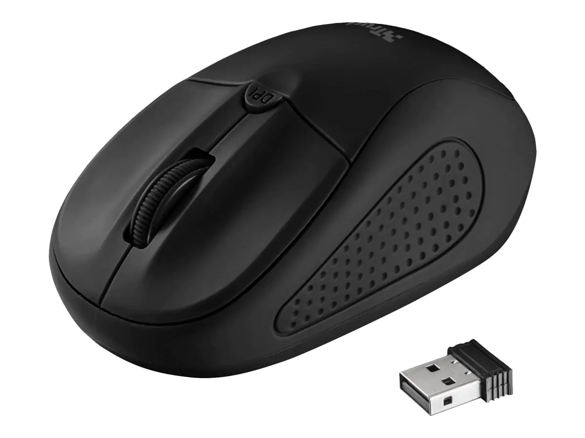 Trust Primo - Maus - rechts- und linkshändig - optisch - 4 Tasten - kabellos - 2.4 GHz - kabelloser Empfänger (USB) 24794