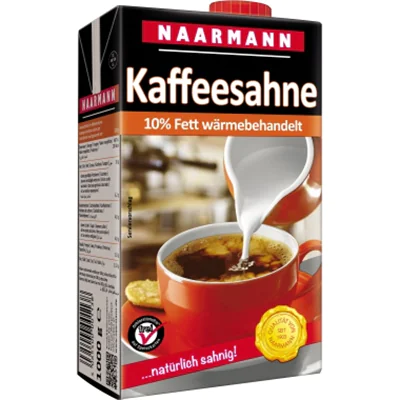 NAARMANN Kaffeesahne 10% 1.000 g/Pack.