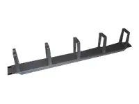 LogiLink Kabelführungsplatte für Schaltschrank - RAL 9005 - 1U - 48.3 cm (19") OR104B
