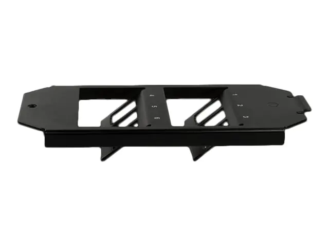LogiLink 2 x 3 - Leeres Keystone-Patchpanel - Bodendosen-Montage - Schwarz, RAL 9005 - 6 Ports