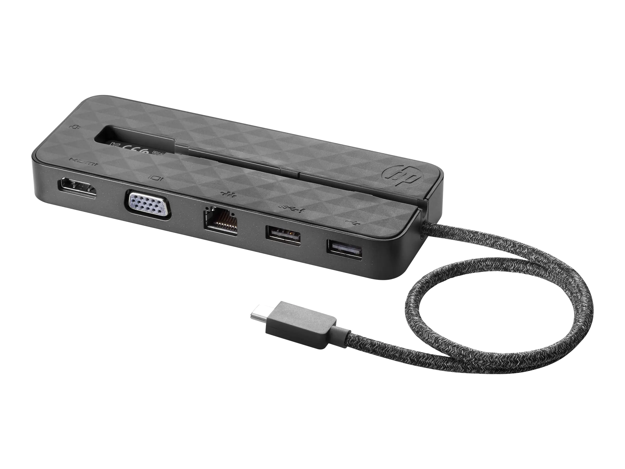 HP USB-C mini Dock - Dockingstation - USB-C - VGA, HDMI - GigE - für Chromebook Enterprise x360; Chromebook x360; ProBook 430 G7, 440 G7, 450 G7; ZBook 15 G6