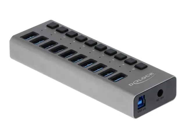 Delock - Hub - 10 x SuperSpeed USB 3.0 - Desktop