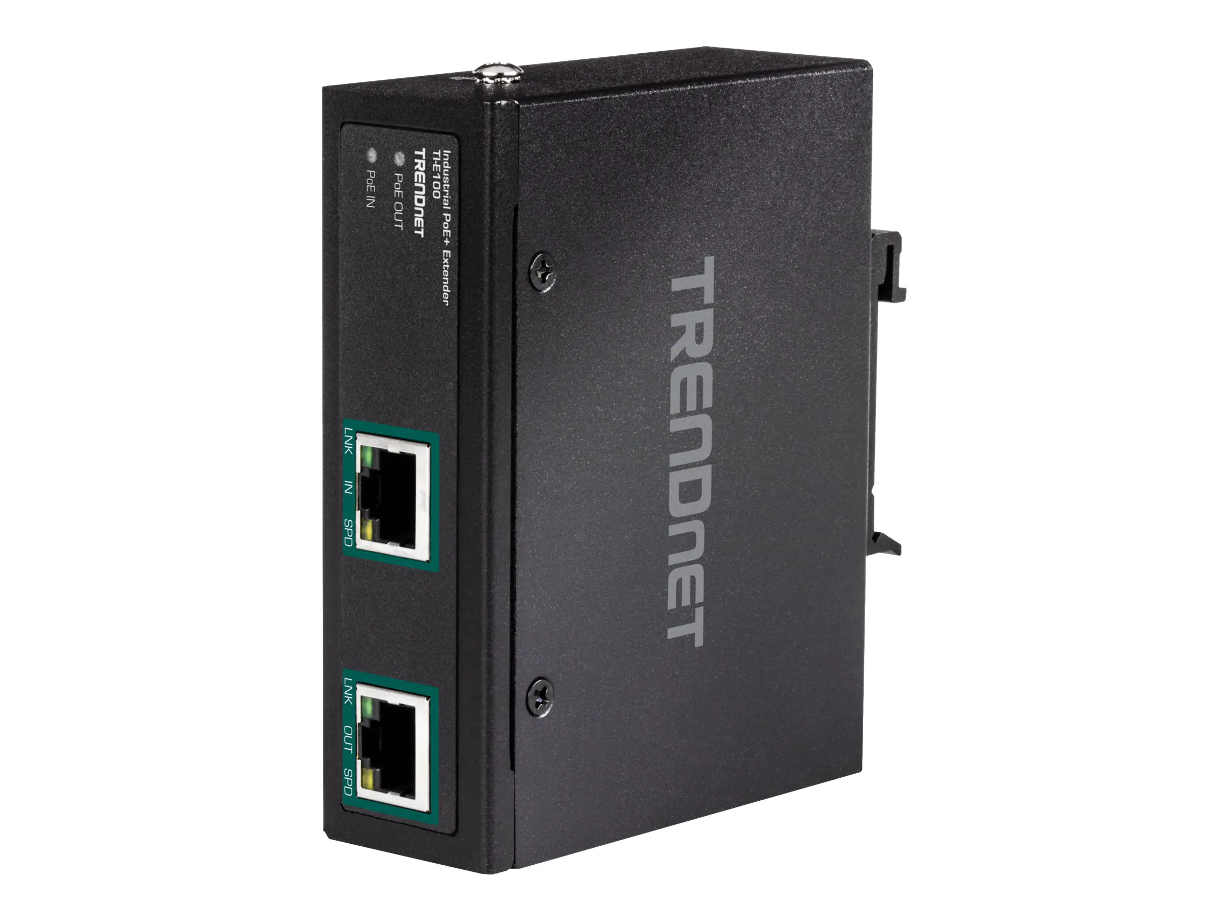 Trendnet TI-E100 Gigabit PoE+ Extender - Netzwerkextender - 1GbE - 10Base-T, 100Base-TX, 1000Base-T - bis zu 100 m - TAA-konform