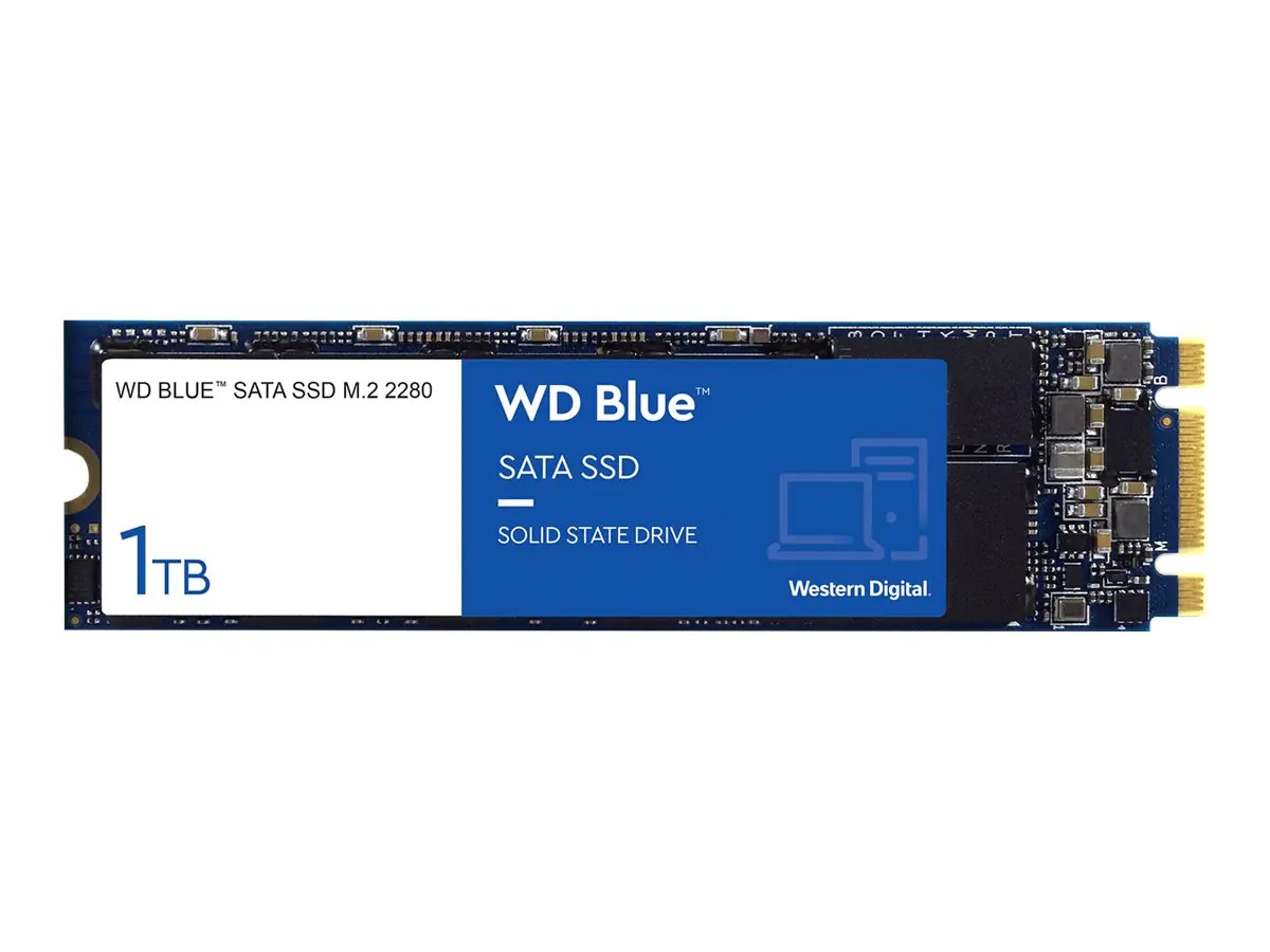 WD Blue 3D NAND SATA SSD WDS100T2B0B - Solid-State-Disk - 1 TB - intern - M.2 2280 - SATA 6Gb/s