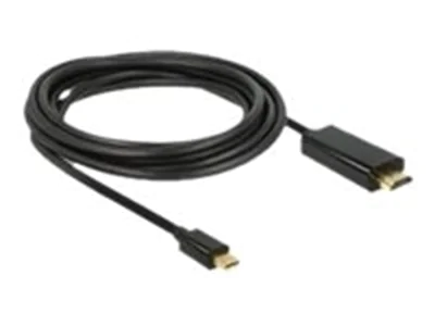 Delock - Adapterkabel - Mini DisplayPort männlich zu HDMI männlich - 3 m - Schwarz