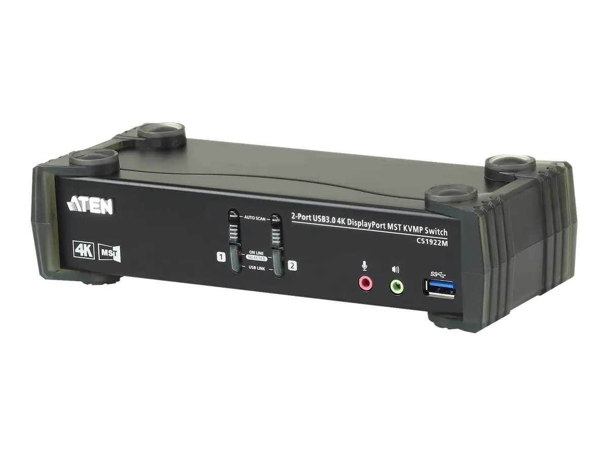 ATEN CS1922M - KVM-/Audio-/USB-Switch - 2 x KVM/Audio/USB - 1 lokaler Benutzer - Desktop