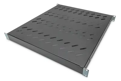 DIGITUS Fachboden mit variablen Befestigungsschienen zum Festeinbau in 483 mm (19")-Schränke DN-97647
