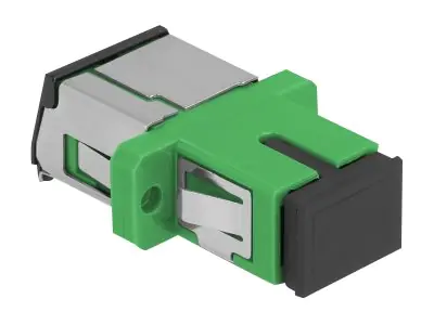 Delock - Netzwerkkoppler - SC Single-Modus (W) zu SC Single-Modus (W) - Glasfaser - Simplex - grün