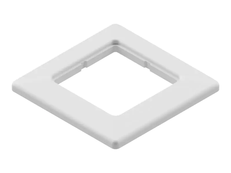 EasyLan Cu fixLink - Montagerahmen - single, 80x80 mm - Signalweiß (RAL 9010)