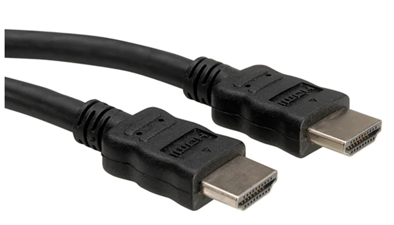 Roline - HDMI-Kabel mit Ethernet - HDMI männlich zu HDMI männlich - 5 m - abgeschirmt - Schwarz