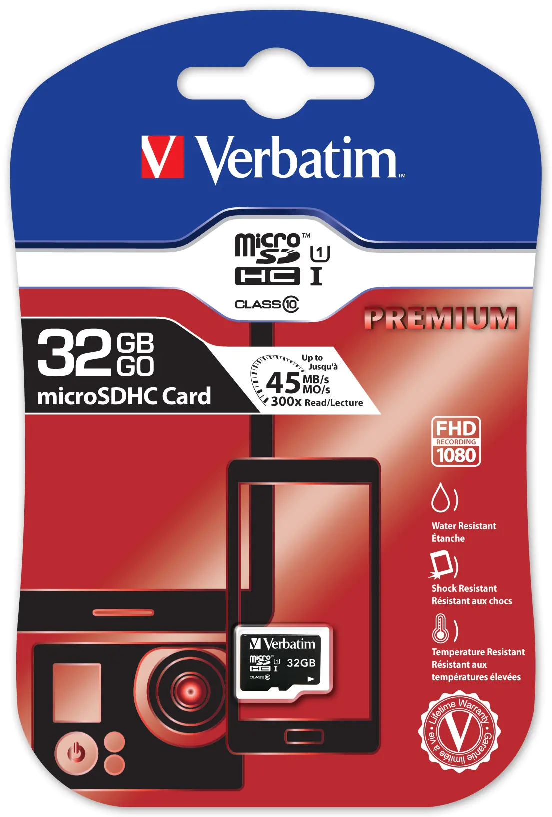 Verbatim - Flash-Speicherkarte - 32 GB - Class 10 - microSDHC
