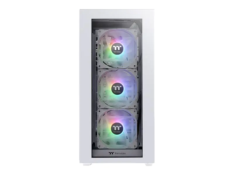 Thermaltake Divider 300 TG Snow - Mid tower - ATX - keine Spannungsversorgung (PS/2) - weiß - USB/Audio